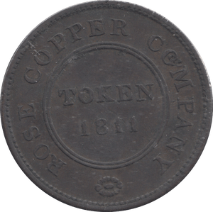 1811 BIRMINGHAM AND SWANSEA PENNY TOKEN - PENNY TOKEN - Cambridgeshire Coins