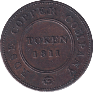 1811 BIRMINGHAM PENNY TOKEN - PENNY TOKEN - Cambridgeshire Coins