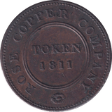 1811 BIRMINGHAM PENNY TOKEN - PENNY TOKEN - Cambridgeshire Coins