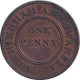 1811 BIRMINGHAM PENNY TOKEN - PENNY TOKEN - Cambridgeshire Coins