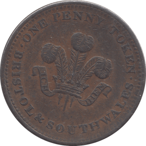 1811 BRISTOL PENNY TOKEN - HALFPENNY - Cambridgeshire Coins