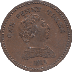 1811 BRISTOL PENNY TOKEN - PENNY TOKEN - Cambridgeshire Coins
