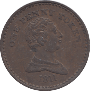1811 BRISTOL PENNY TOKEN - PENNY TOKEN - Cambridgeshire Coins