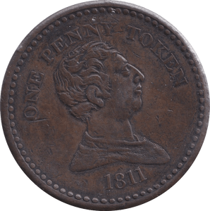 1811 BRISTOL PENNY TOKEN - PENNY TOKEN - Cambridgeshire Coins