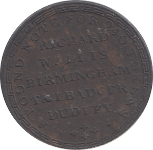 1811 DUDLEY AND BIRMINGHAM HALFPENNY TOKEN - HALFPENNY TOKEN - Cambridgeshire Coins