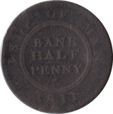 1811 HALFPENNY BANK TOKEN ISLE OF MAN - PENNY TOKEN - Cambridgeshire Coins