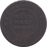 1811 HALFPENNY BANK TOKEN ISLE OF MAN - WORLD COINS - Cambridgeshire Coins