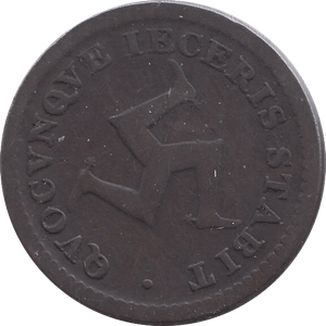 1811 HALFPENNY BANK TOKEN ISLE OF MAN - WORLD COINS - Cambridgeshire Coins