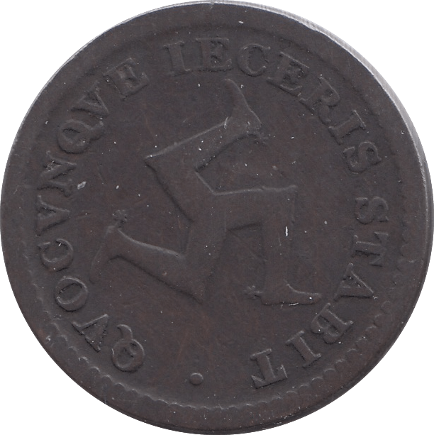1811 HALFPENNY BANK TOKEN ISLE OF MAN - WORLD COINS - Cambridgeshire Coins
