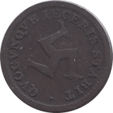 1811 HALFPENNY BANK TOKEN ISLE OF MAN - WORLD COINS - Cambridgeshire Coins