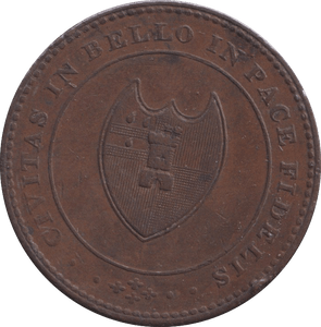 1811 HALFPENNY TOKEN WORCESTER - HALFPENNY TOKEN - Cambridgeshire Coins