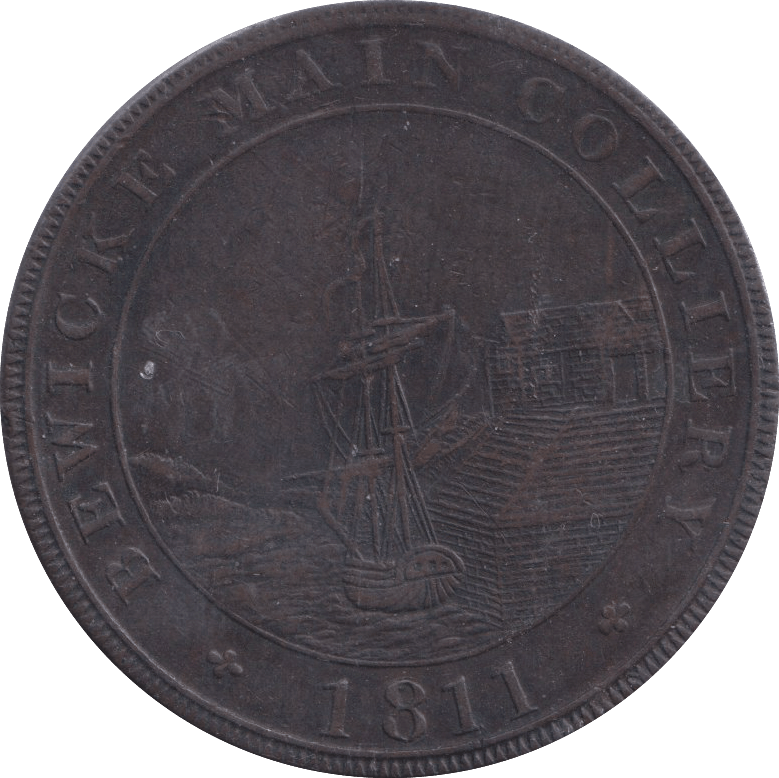 1811 NEWCASTLE PENNY TOKEN - PENNY TOKEN - Cambridgeshire Coins