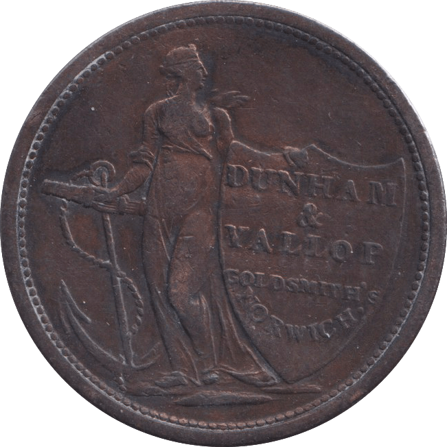 1811 NORWICH HALFPENNY TOKEN - HALFPENNY TOKEN - Cambridgeshire Coins