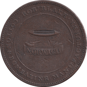 1811 NORWICH TWOPENCE TOKEN - OTHER TOKENS - Cambridgeshire Coins