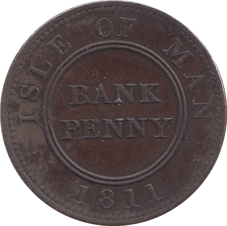 1811 PENNY BANK TOKEN ISLE OF MAN - BANK TOKEN - Cambridgeshire Coins