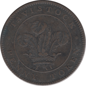 1811 PENNY MINERS TOKEN TAVISTOCK DEVON - HALFPENNY TOKENS - Cambridgeshire Coins