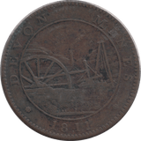 1811 PENNY MINERS TOKEN TAVISTOCK DEVON - HALFPENNY TOKENS - Cambridgeshire Coins