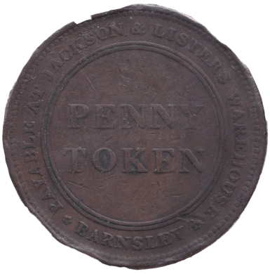 1811 PENNY TOKEN BARNSLEY - PENNY TOKEN - Cambridgeshire Coins