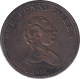 1811 PENNY TOKEN BILSTON - PENNY TOKEN - Cambridgeshire Coins
