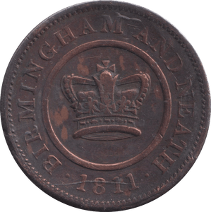 1811 PENNY TOKEN BIRMINGHAM - PENNY TOKEN - Cambridgeshire Coins