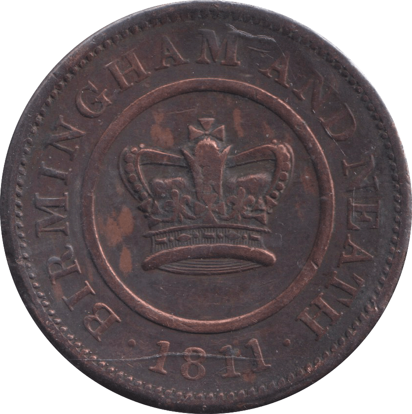 1811 PENNY TOKEN BIRMINGHAM - PENNY TOKEN - Cambridgeshire Coins