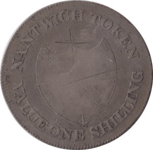 1811 SILVER BANK TOKEN ONE SHILLING NANTWICH - BANK TOKEN - Cambridgeshire Coins