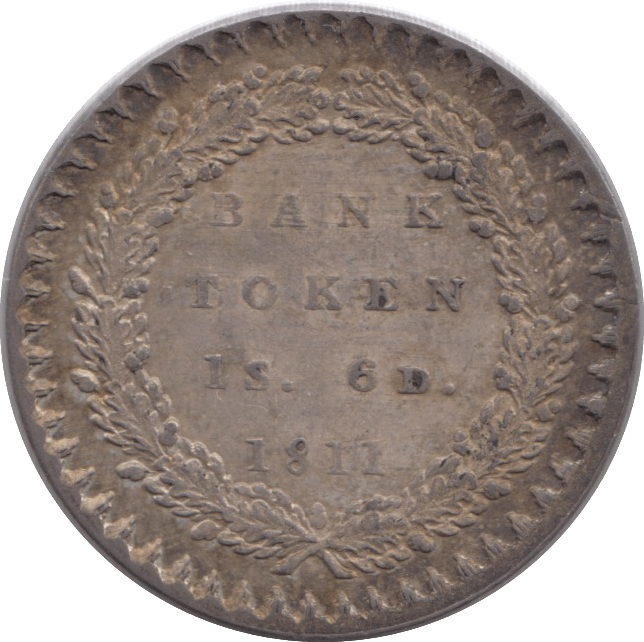 1811 SILVER BANK TOKEN ONE SHILLING - BANK TOKEN - Cambridgeshire Coins