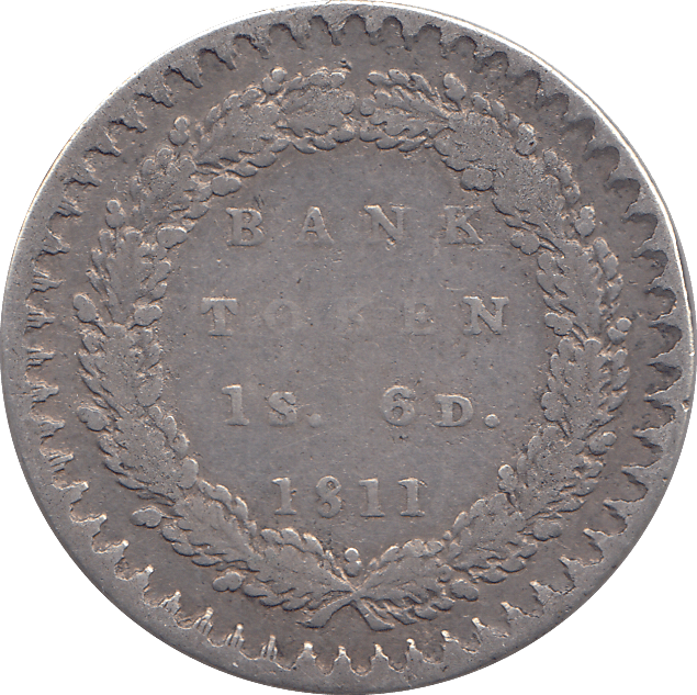 1811 SILVER BANK TOKEN - WORLD COINS - Cambridgeshire Coins