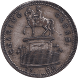 1811 SILVER CHARING CROSS SHILLING TOKEN LONDON CONTEMPORARY - OTHER TOKENS - Cambridgeshire Coins