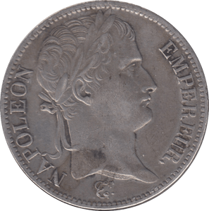 1811 SILVER FRANCE 5 FRANCS ROUEN MINT - SILVER WORLD COINS - Cambridgeshire Coins
