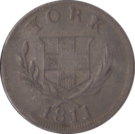 1811 SIXPENCE TOKEN CATTLE AND BARBER YORKSHIRE - OTHER TOKENS - Cambridgeshire Coins
