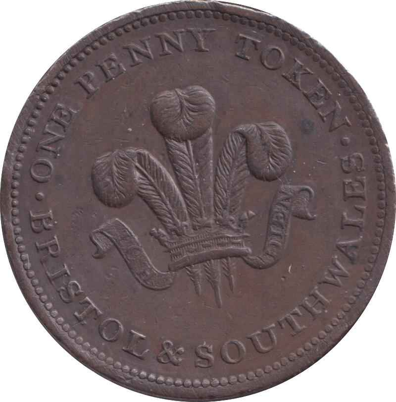 1811 SOUTH WALES PENNY TOKEN - PENNY TOKEN - Cambridgeshire Coins