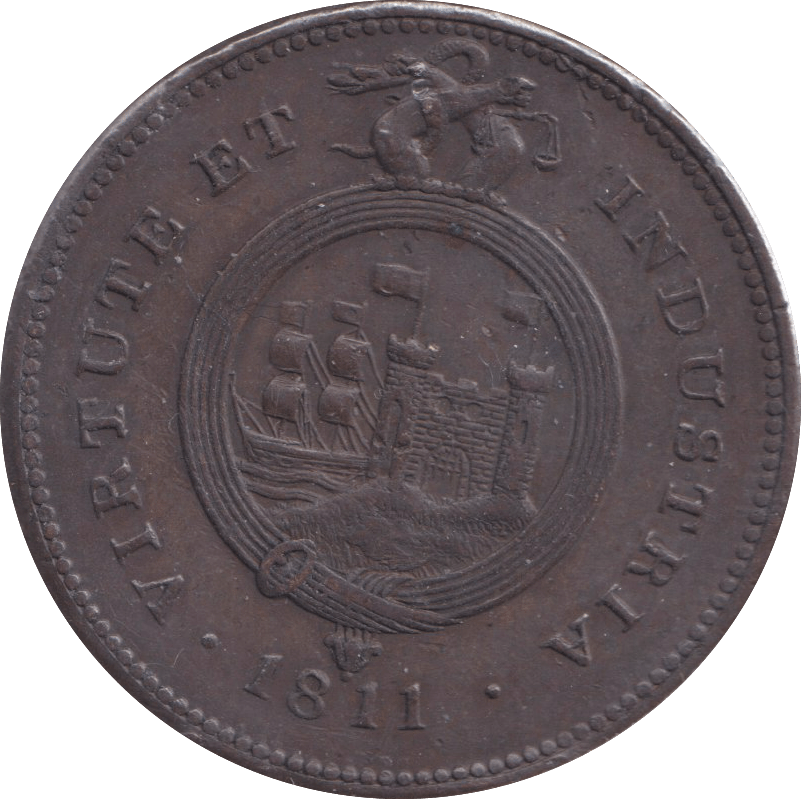 1811 SOUTH WALES PENNY TOKEN - PENNY TOKEN - Cambridgeshire Coins
