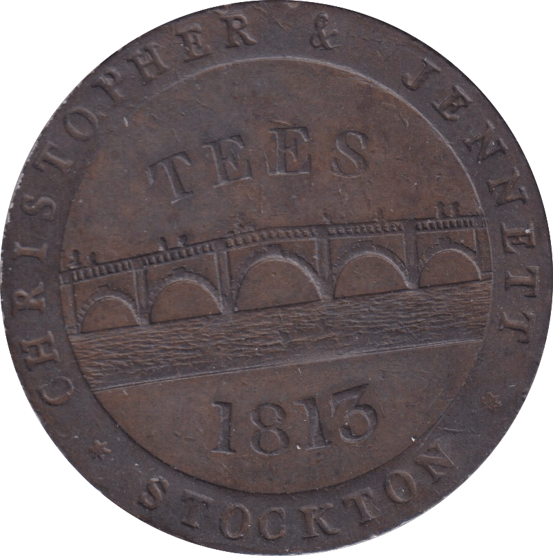 1811 STOCKTON PENNY TOKEN - PENNY TOKEN - Cambridgeshire Coins