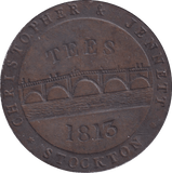 1811 STOCKTON PENNY TOKEN - PENNY TOKEN - Cambridgeshire Coins