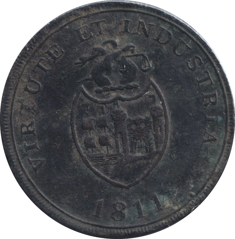 1811 SWANSEA PENNY TOKEN - PENNY TOKEN - Cambridgeshire Coins