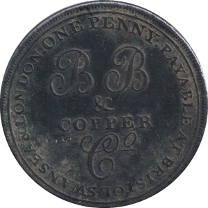 1811 SWANSEA PENNY TOKEN - PENNY TOKEN - Cambridgeshire Coins