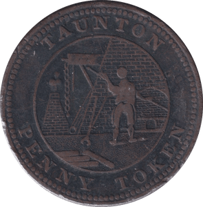 1811 TAUNTON PENNY TOKEN - PENNY TOKEN - Cambridgeshire Coins