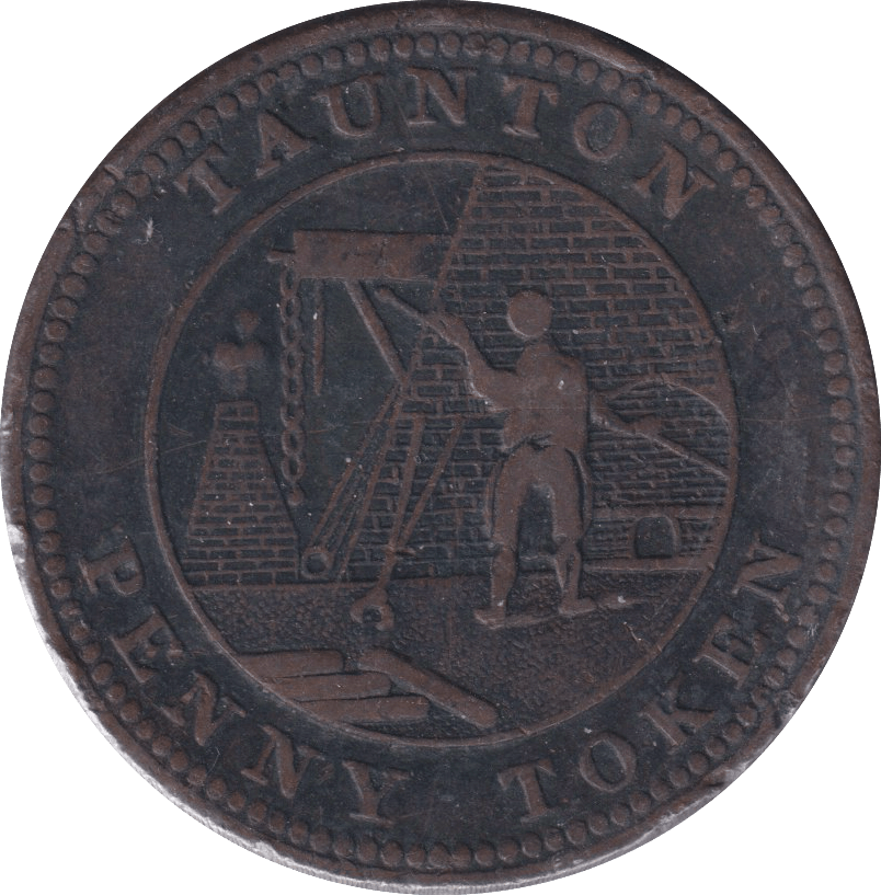 1811 TAUNTON PENNY TOKEN - PENNY TOKEN - Cambridgeshire Coins