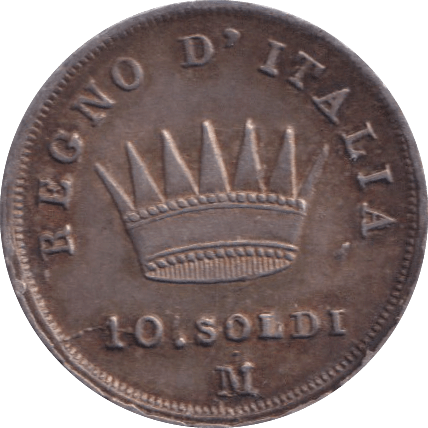 1811 TEN SOLDI NAPOLEON MILAN - WORLD COINS - Cambridgeshire Coins