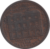 1811 WOODS OLD STOCK EXCHANGE HALFPENNY TOKEN - HALFPENNY TOKEN - Cambridgeshire Coins