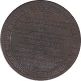 1811 WOODS OLD STOCK EXCHANGE HALFPENNY TOKEN - HALFPENNY TOKEN - Cambridgeshire Coins
