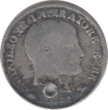1812 5 SOLDI ITALY HOLED - WORLD COINS - Cambridgeshire Coins