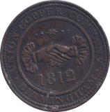 1812 BIRMINGHAM PENNY TOKEN - PENNY TOKEN - Cambridgeshire Coins