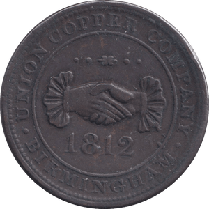 1812 BIRMINGHAM PENNY TOKEN - PENNY TOKEN - Cambridgeshire Coins