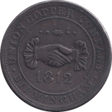 1812 BIRMINGHAM PENNY TOKEN - PENNY TOKEN - Cambridgeshire Coins