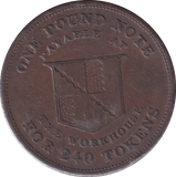 1812 BIRMINGHAM WORK HOUSE PENNY TOKEN - PENNY TOKEN - Cambridgeshire Coins