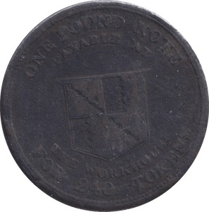 1812 BIRMINGHAM WORK HOUSE PENNY TOKEN - PENNY TOKEN - Cambridgeshire Coins