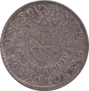1812 BIRMINGHAM WORKHOUSE SIXPENCE TOKEN - OTHER TOKENS - Cambridgeshire Coins