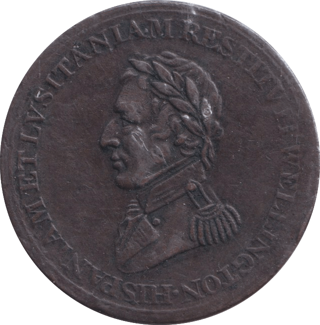 1812 CANADA WELLINGTON HALFPENNY TOKEN - HALFPENNY TOKEN - Cambridgeshire Coins